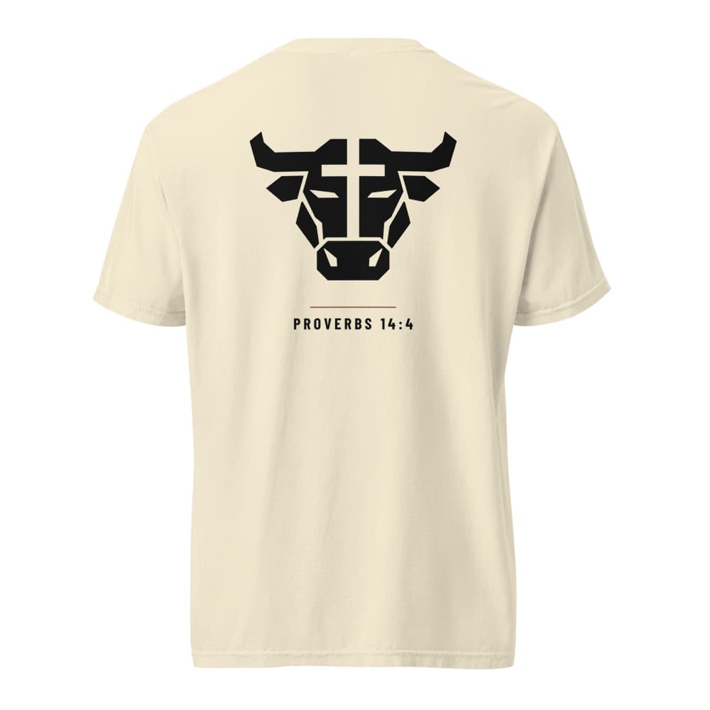 The Emblem tee in ivory, back