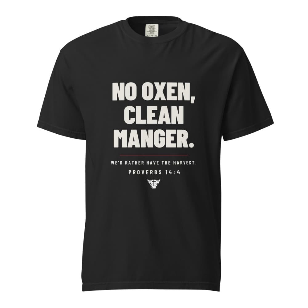 Clean Manger Tee in Black, front
